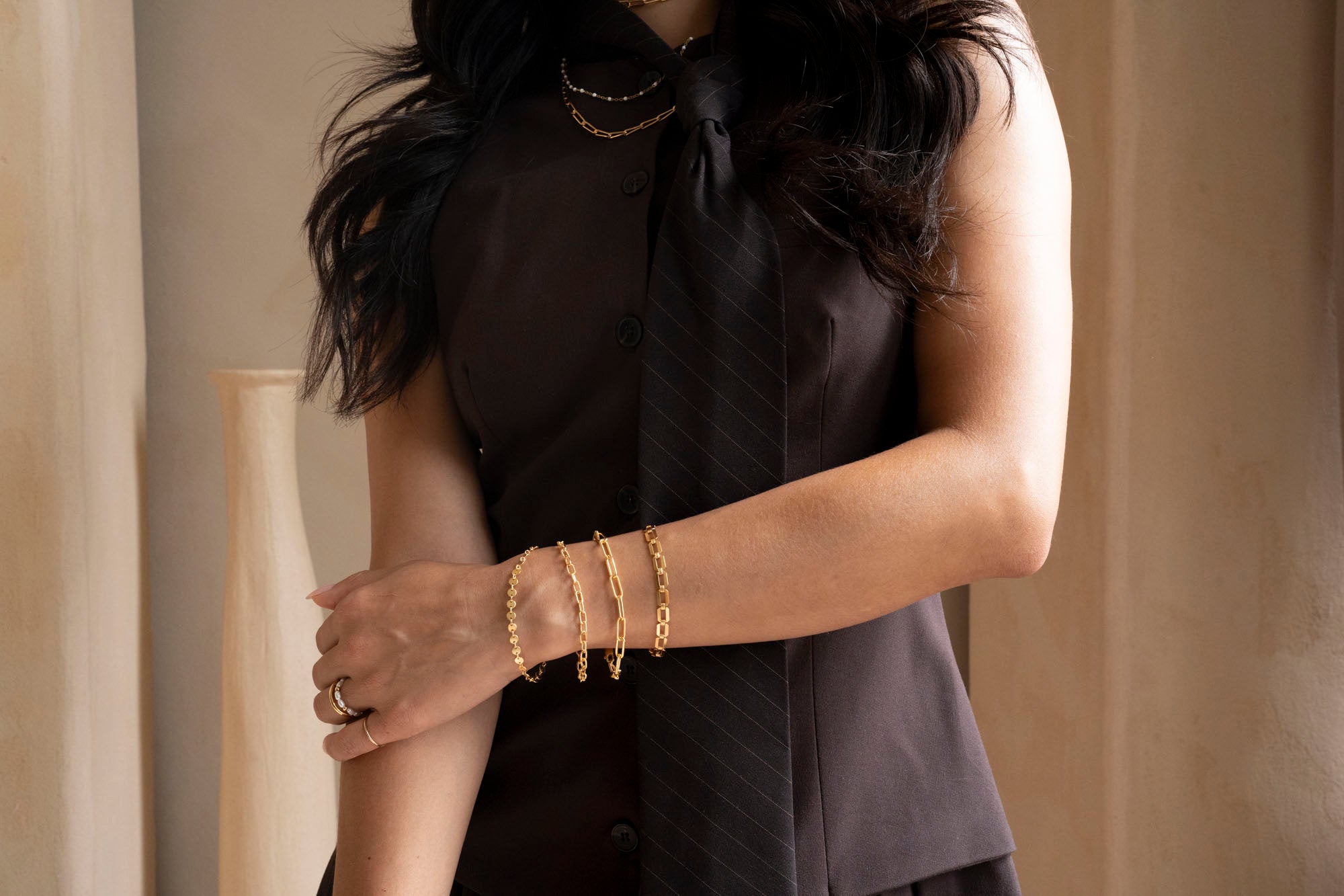 Gold Filled Circles Bracelet