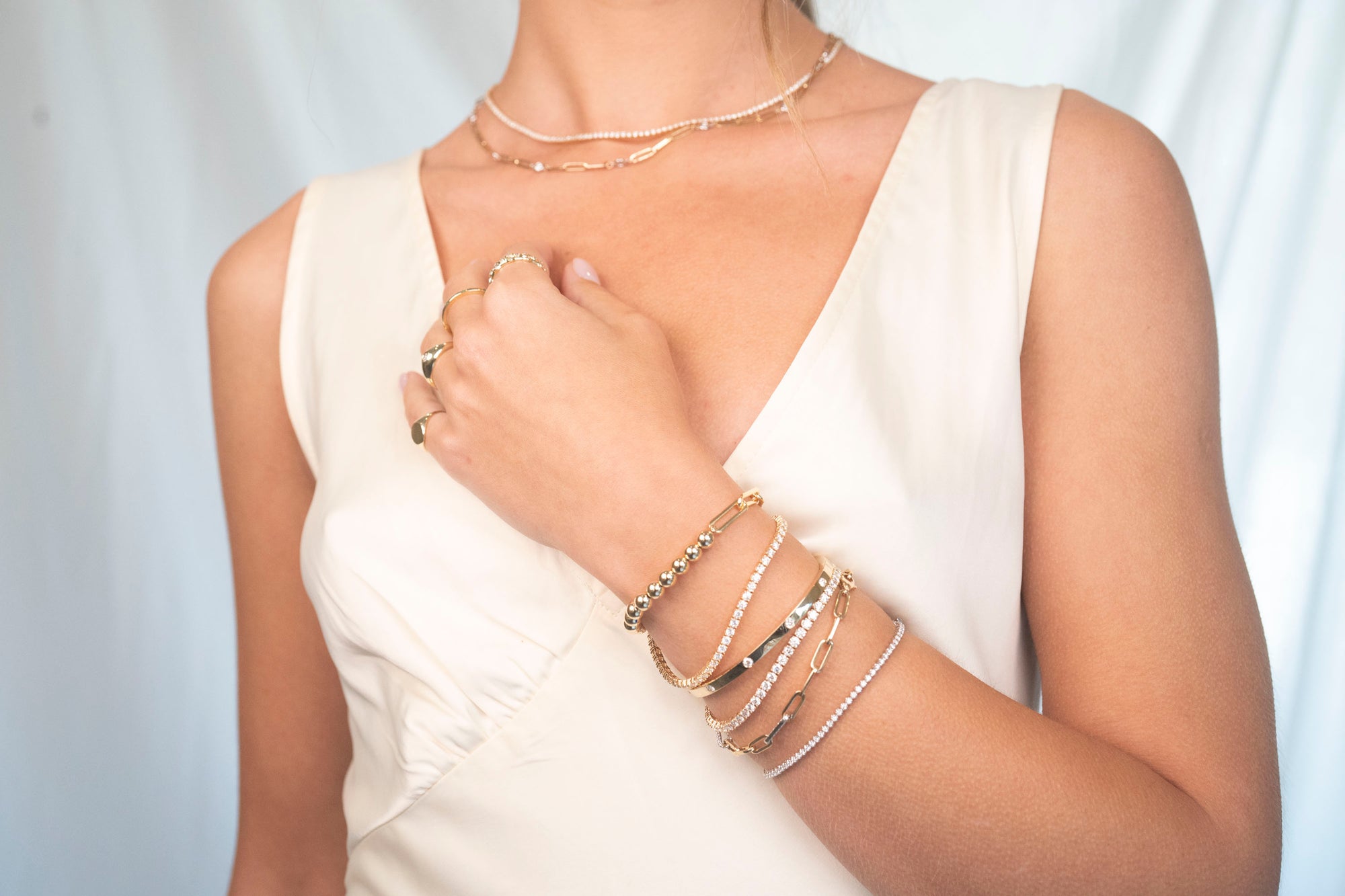 14k Paperclip Diamond Yard Necklace | 1.25 CTW