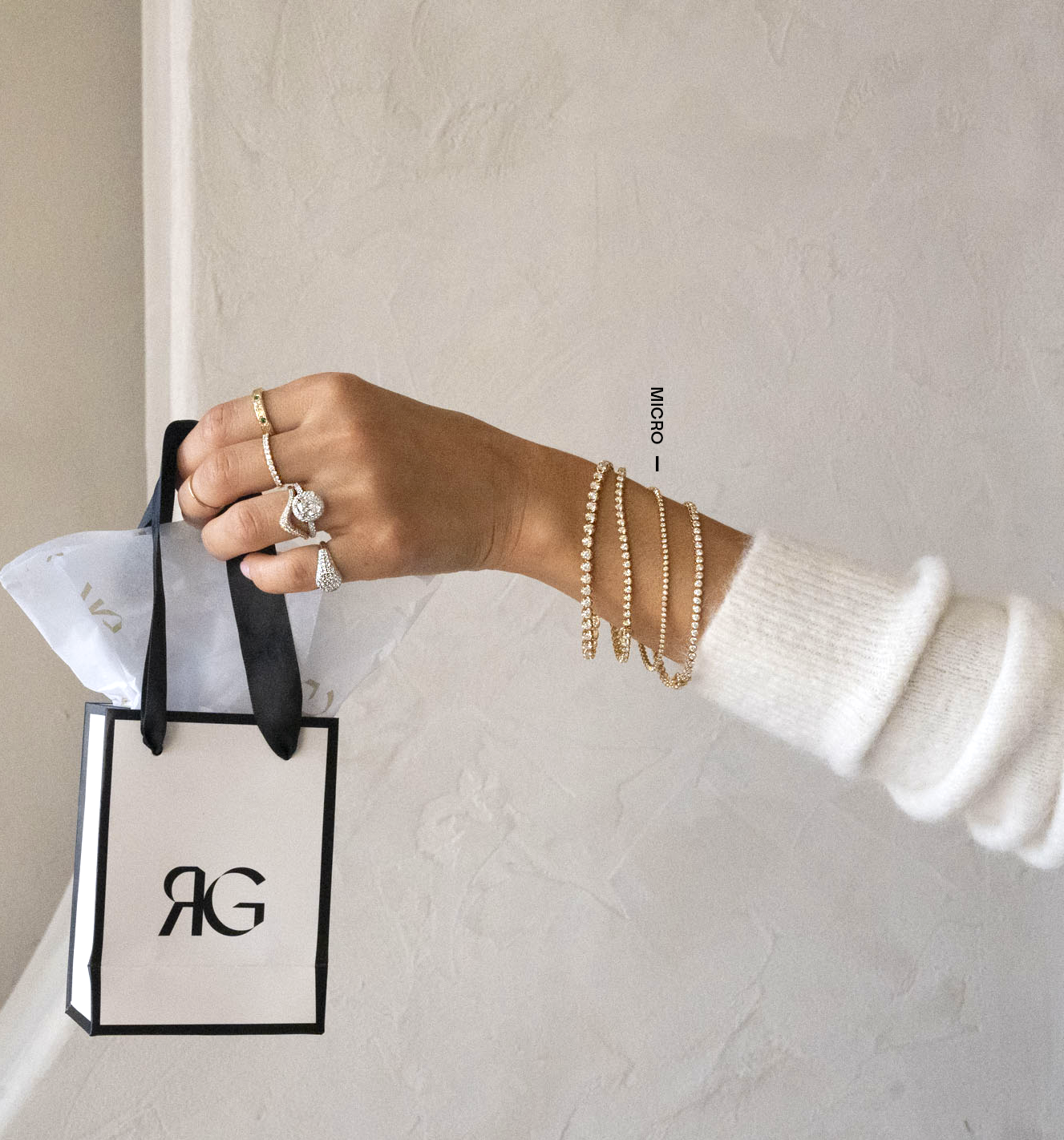 14K Micro Bezel Tennis Bracelet | 1 Carat