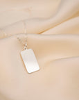 Initial Rectangle Necklace