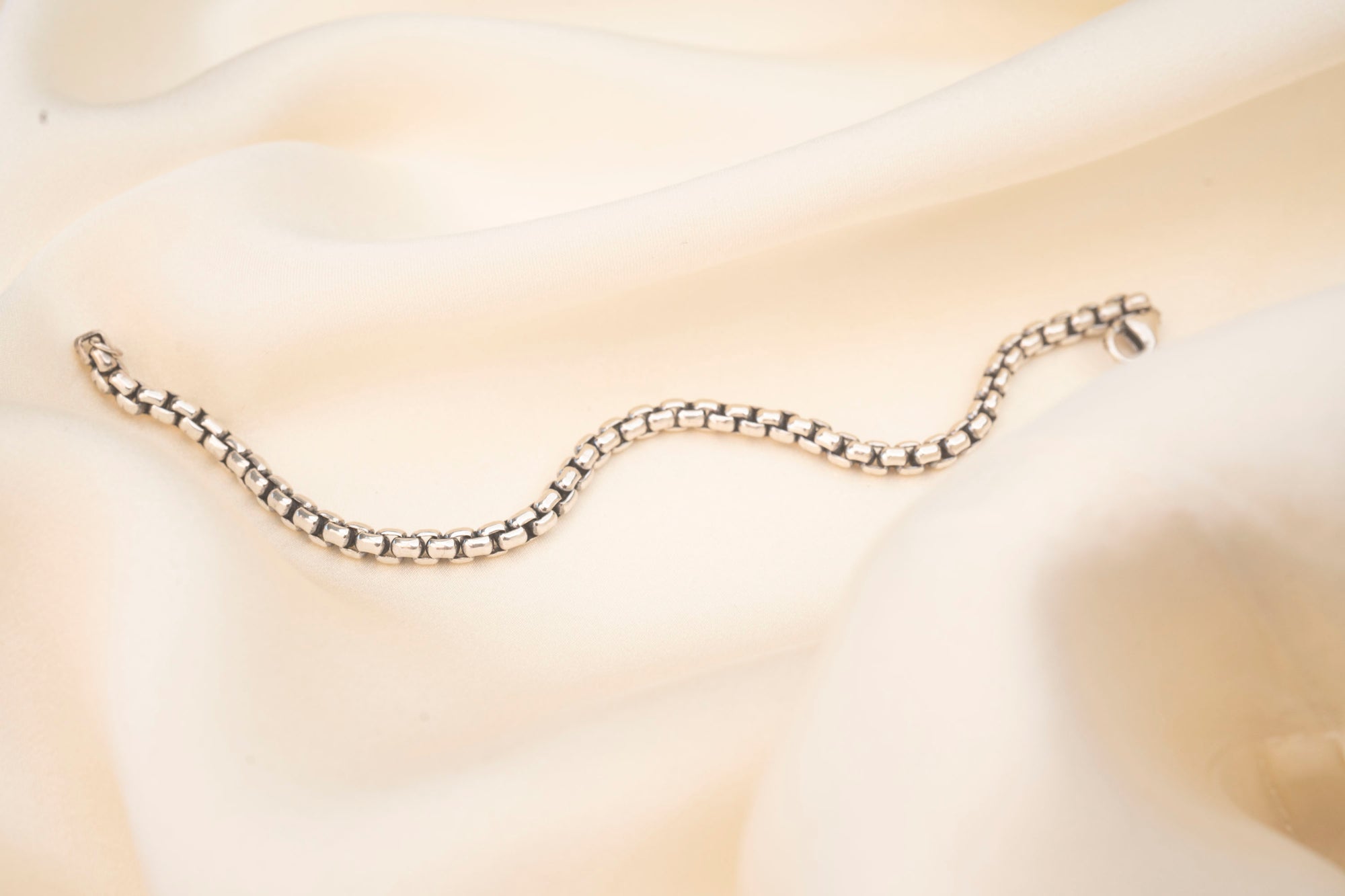 Silver Oxidized Bracelet | 3.7mm