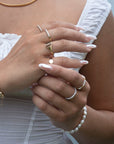 Gold Filled Beads and Pearl Ring