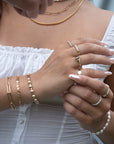 Diamond Line Signet Ring