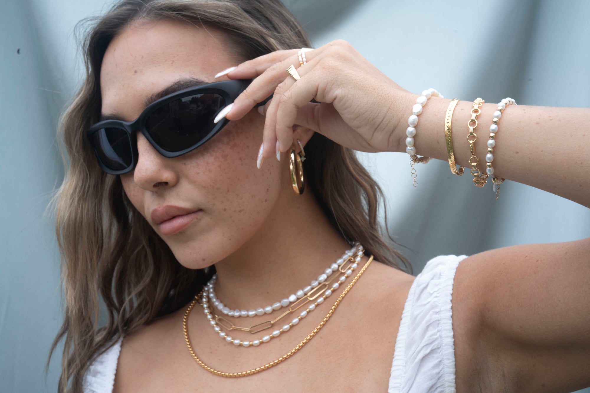 Gold Filled Round Box Necklace