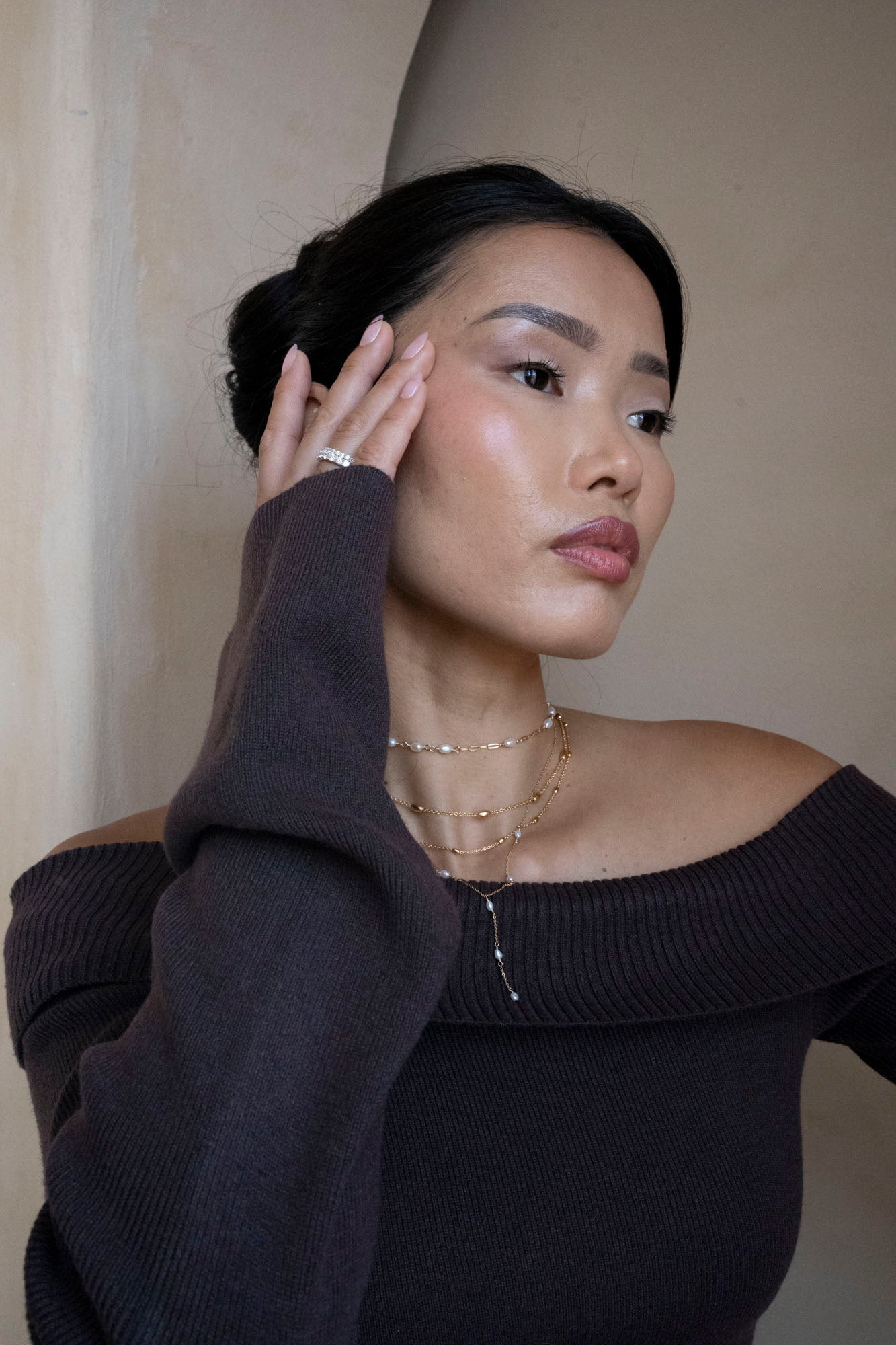 Pearl Lariat Necklace