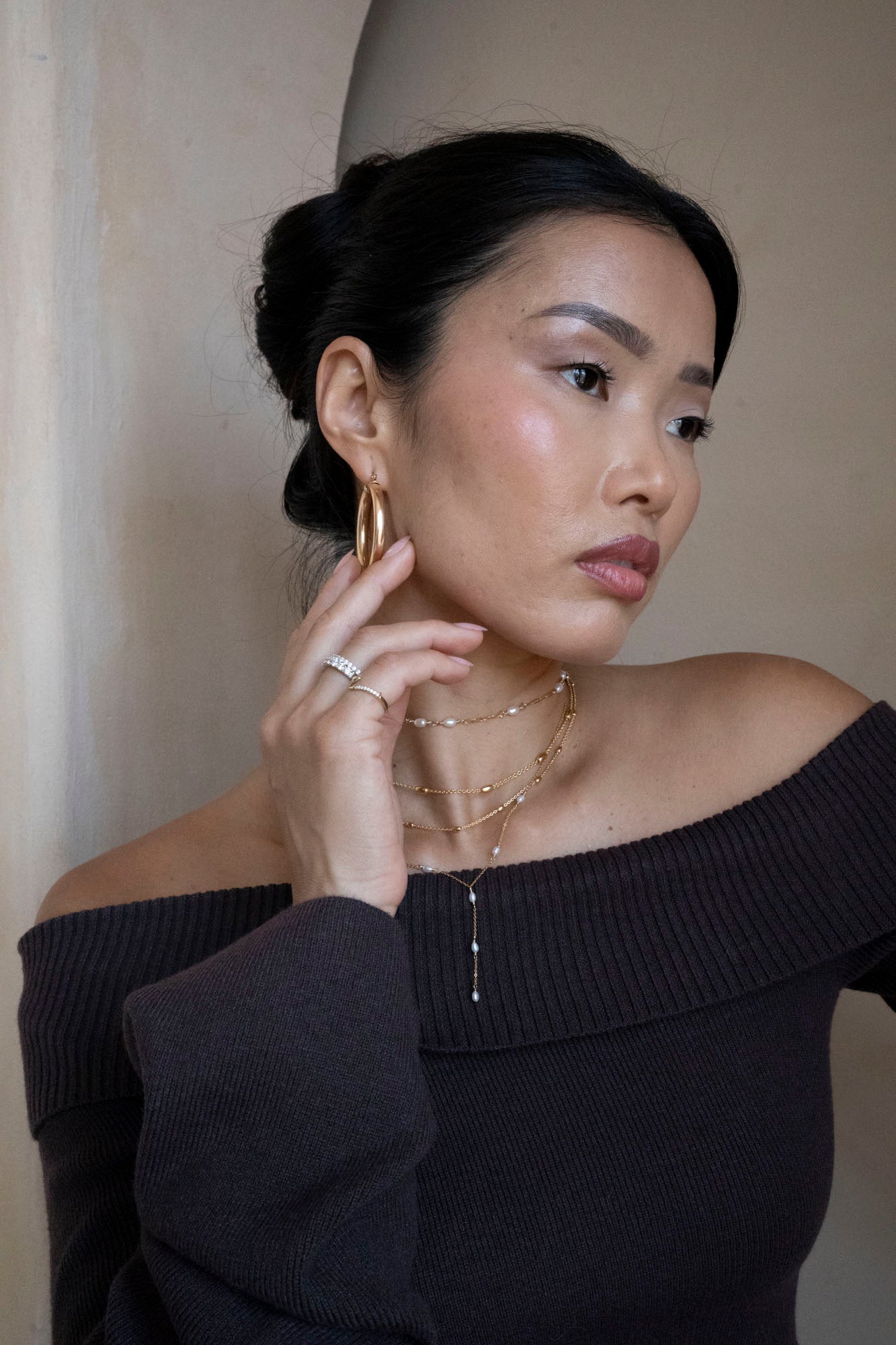 Pearl Lariat Necklace