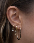 Gold Filled Flat Oval Hoops
