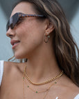 Gold Filled Flat Oval Hoops