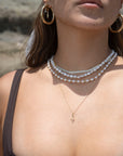 Gold Filled Beads and Pearl Necklace
