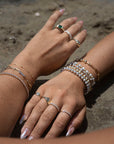 Gold Filled Beads and Pearl Bracelet