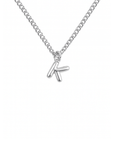 Silver Bubble Letter Necklace