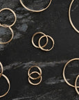 Gold Filled Endless Hoops