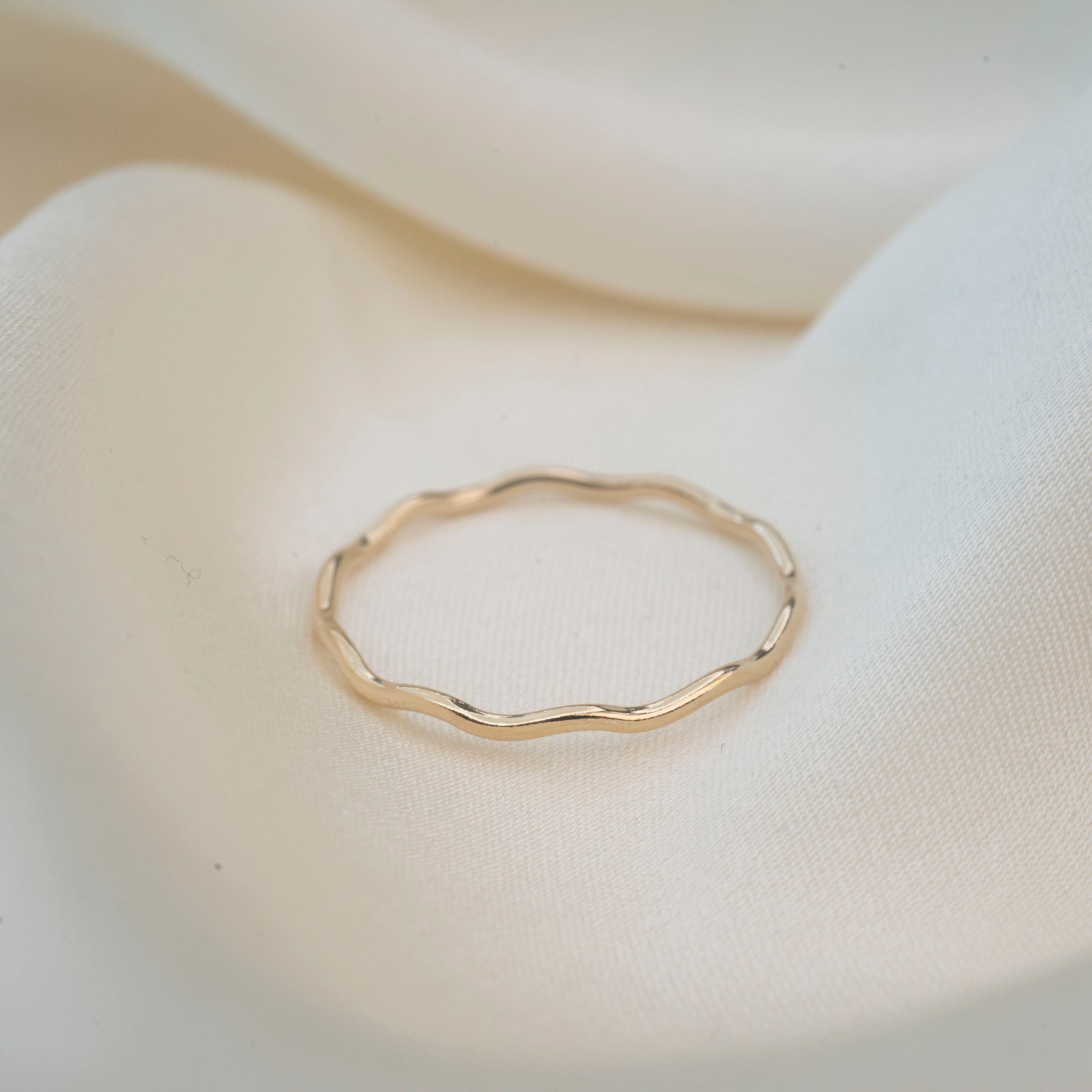 Gold Filled Wavy Ring