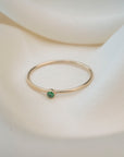Gold Filled Emerald Crystal Stacker