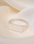 Silver Rectangle Signet