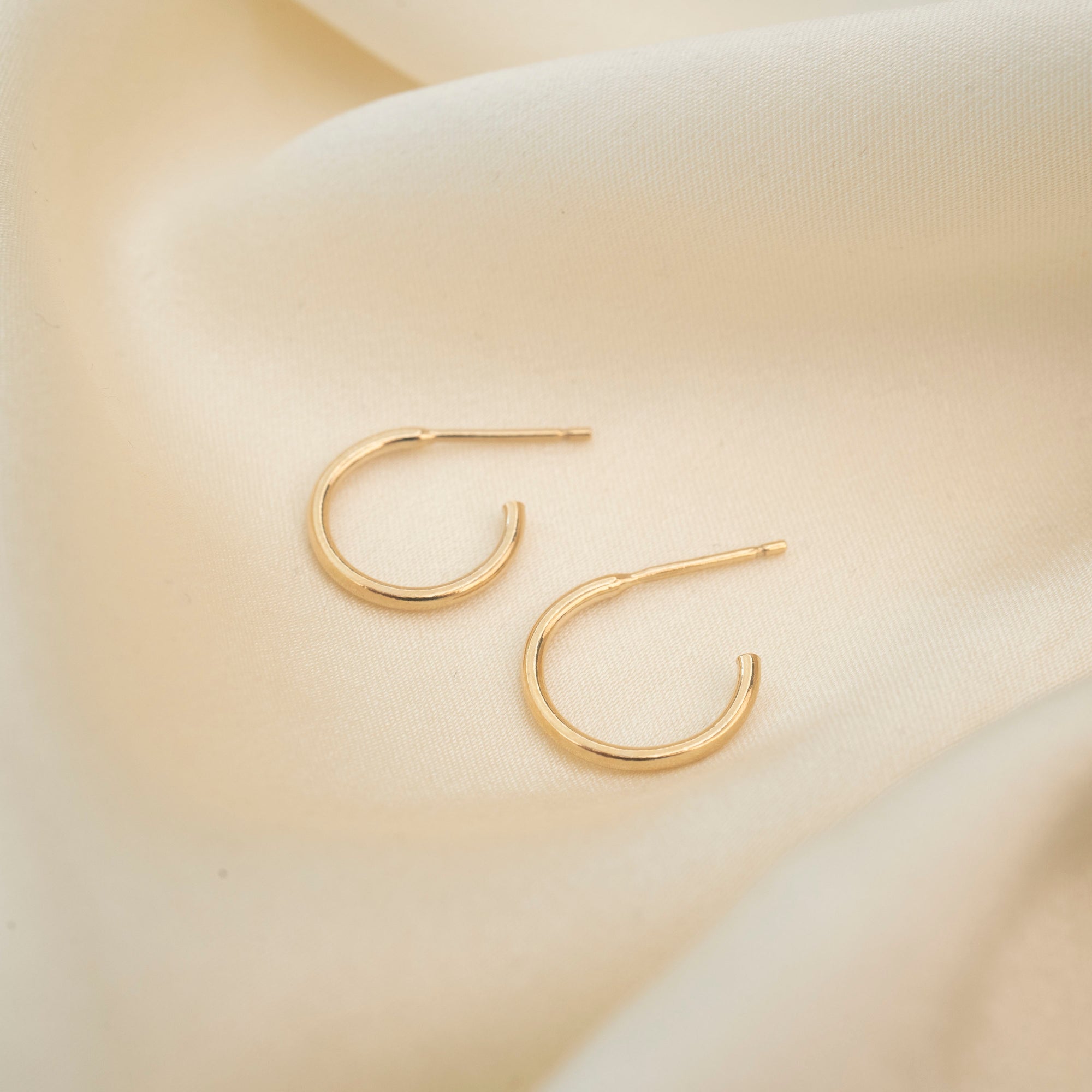 Gold Filled Post Hoops