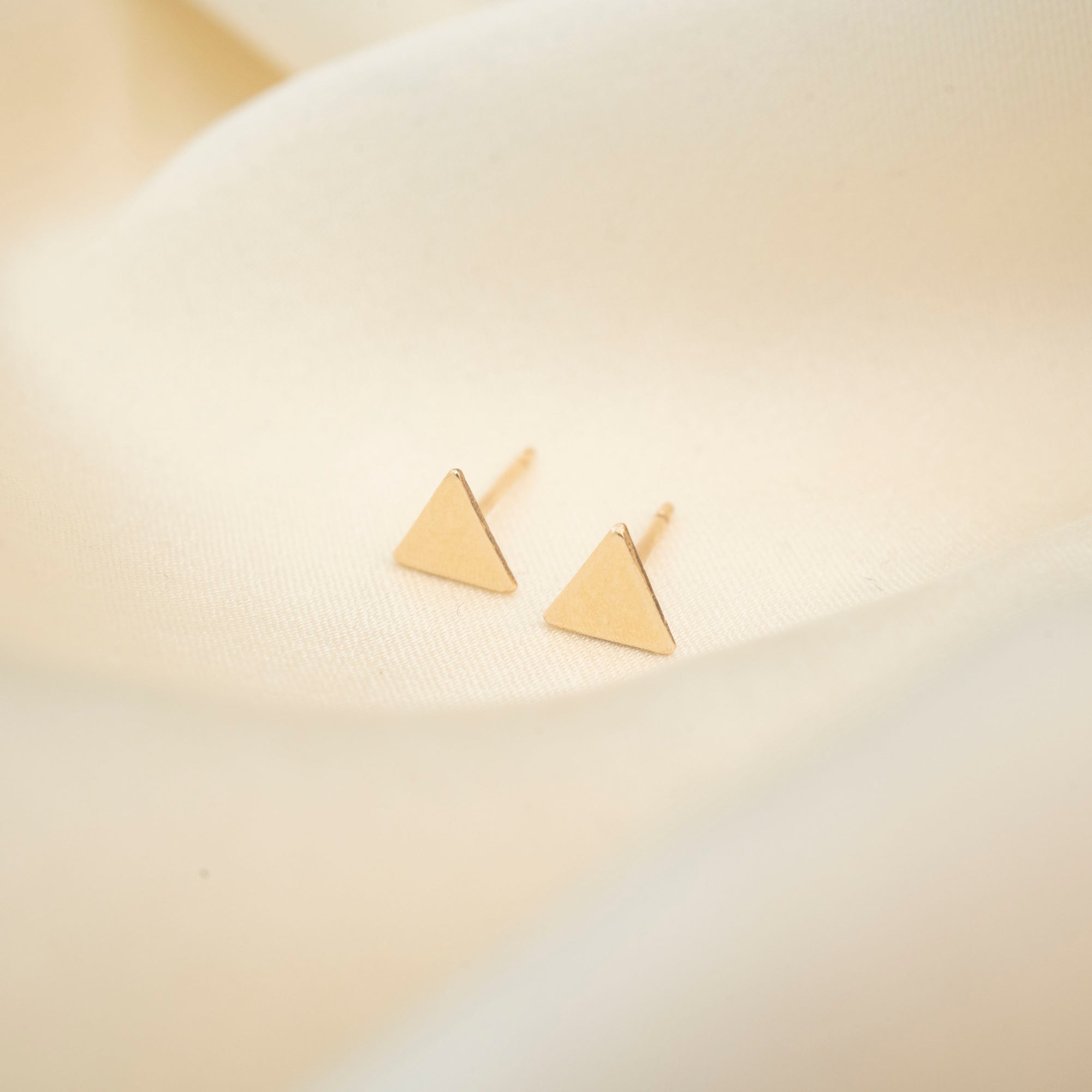 Gold Filled Triangle Studs