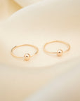 Gold Filled Dot Endless Hoops