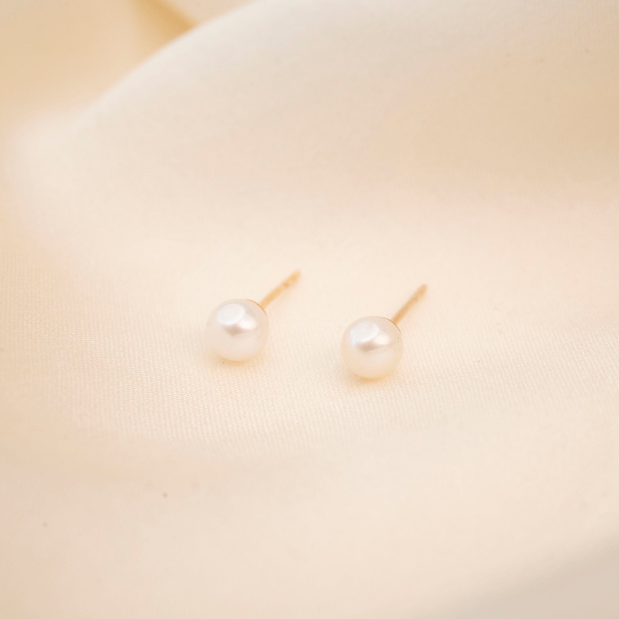 Gold Filled Fresh Water Pearl Studs