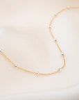 Two-Tone Satellite Necklace