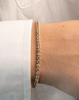 14k Gradiant Sapphire Tennis Bracelet | One-of-one