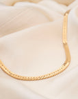 Gold Filled Herringbone Necklace | 5mm