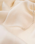 Silver Curb Link Necklace