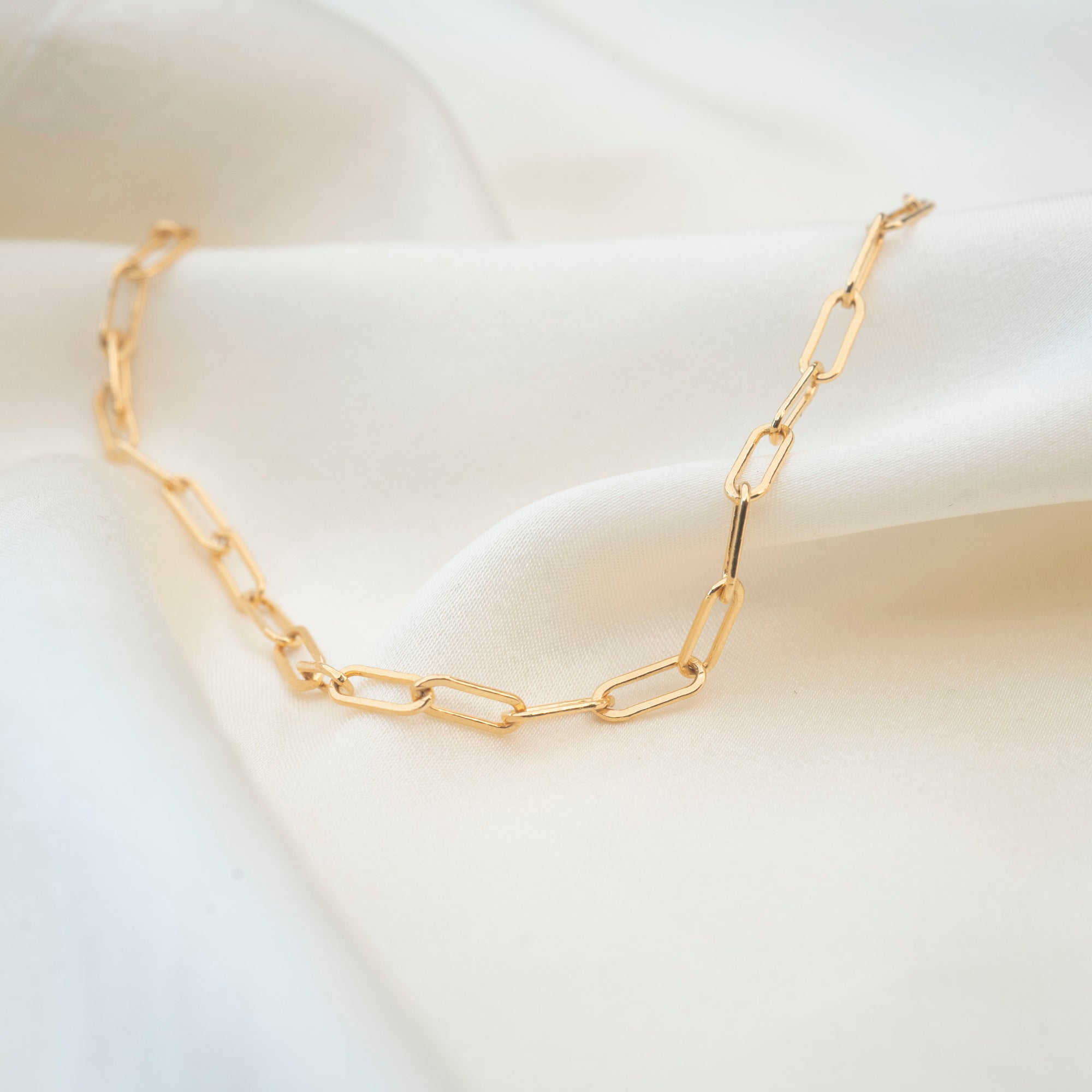 Gold Filled Paperclip Bracelet