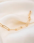 Gold Filled Paperclip XL Bracelet