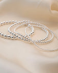 Silver Beaded Bracelet