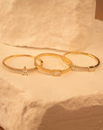 14k Diamond Baguette Pave Ring