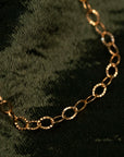 Gold Filled Shiny Oval Necklace