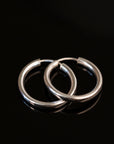 Silver Bold Endless Hoops