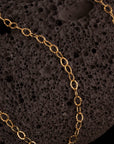 Gold Filled Shiny Oval Necklace
