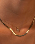 14k Diamond Horseshoe Necklace