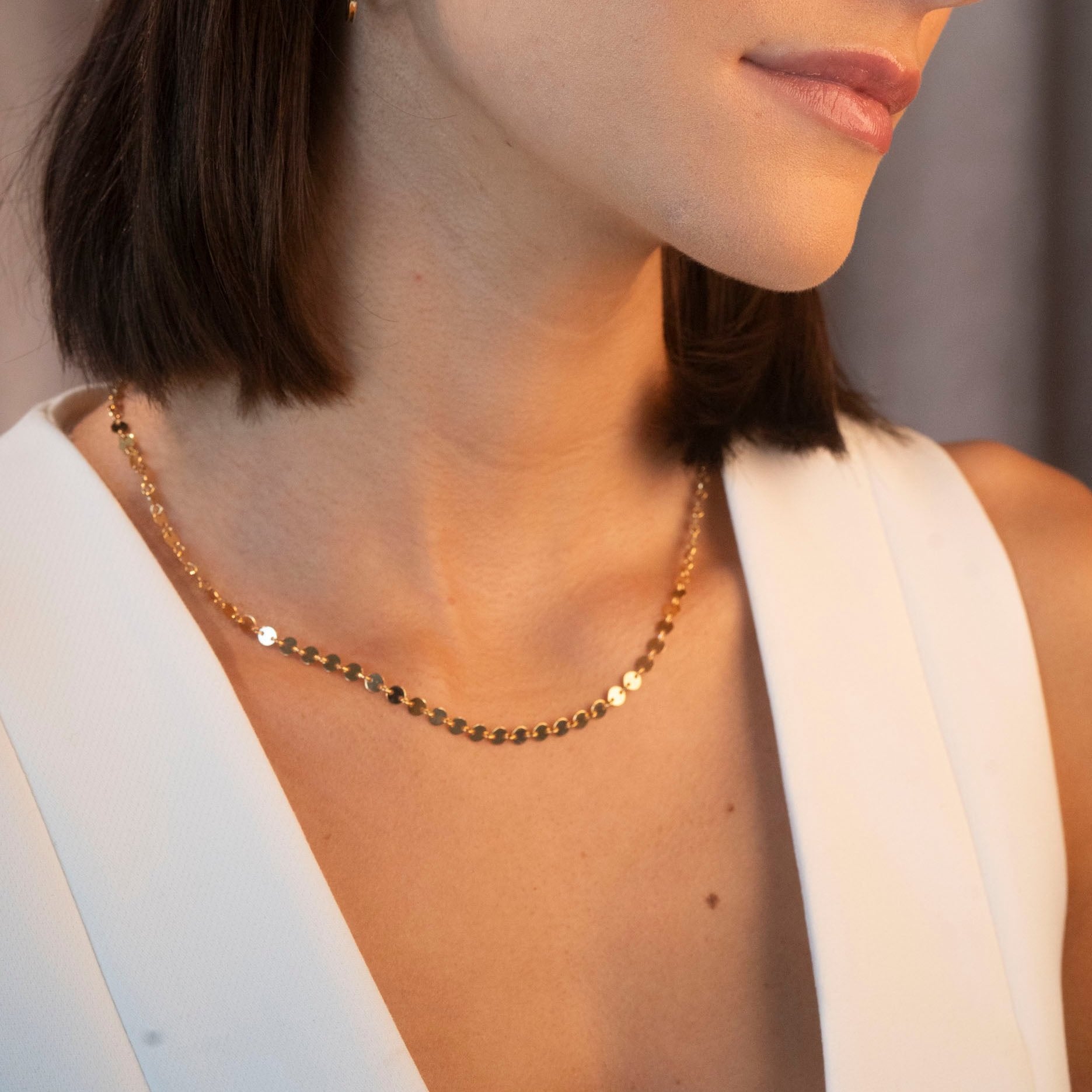 Gold Circles Necklace