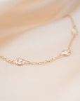 14k Diamond Yard Necklace .33 CTW