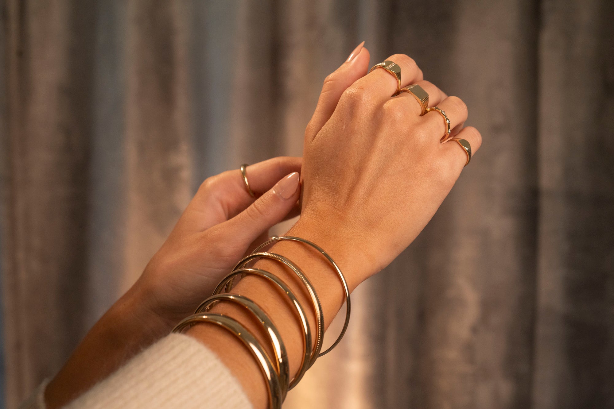 Gold Filled Juliet Bangle | 8mm