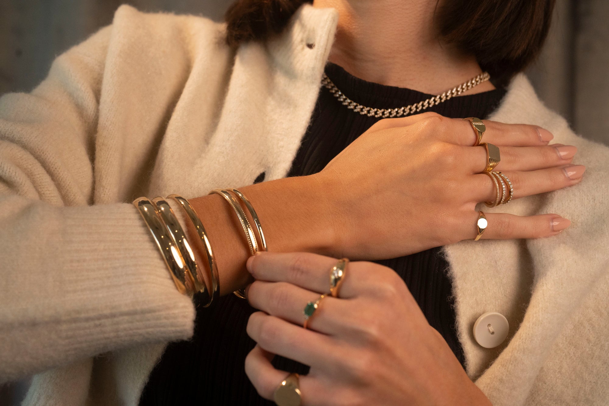 Gold Filled Juliet Bangle | 8mm