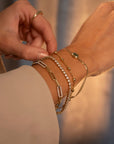 14k Big Disco Satellite Bracelet