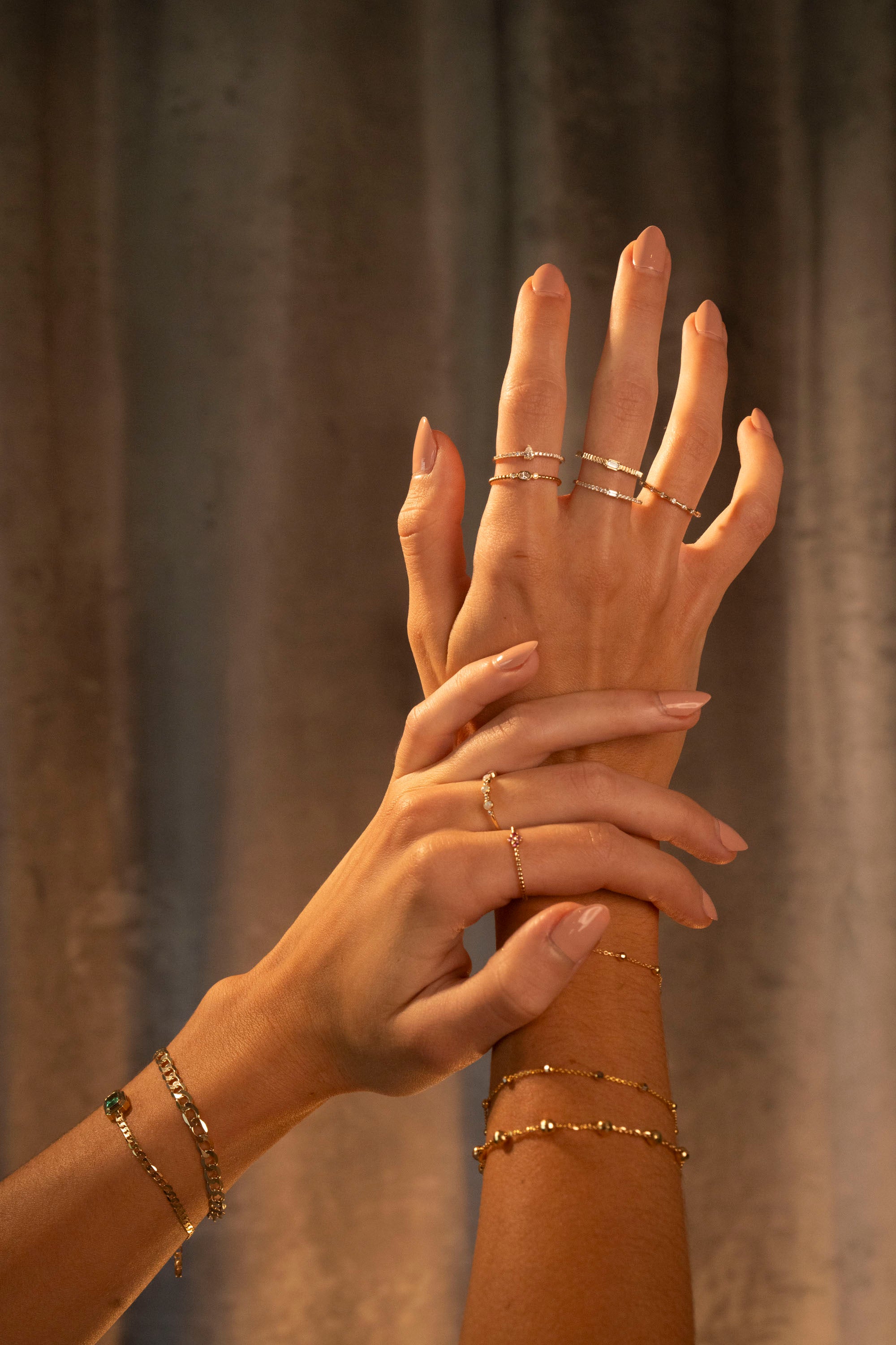 14k Big Disco Satellite Bracelet