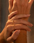 14k Diamond Baguette Pave Ring