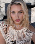Organic Shapes Pearl Necklace
