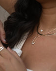 14k Diamond Puffy Heart Necklace