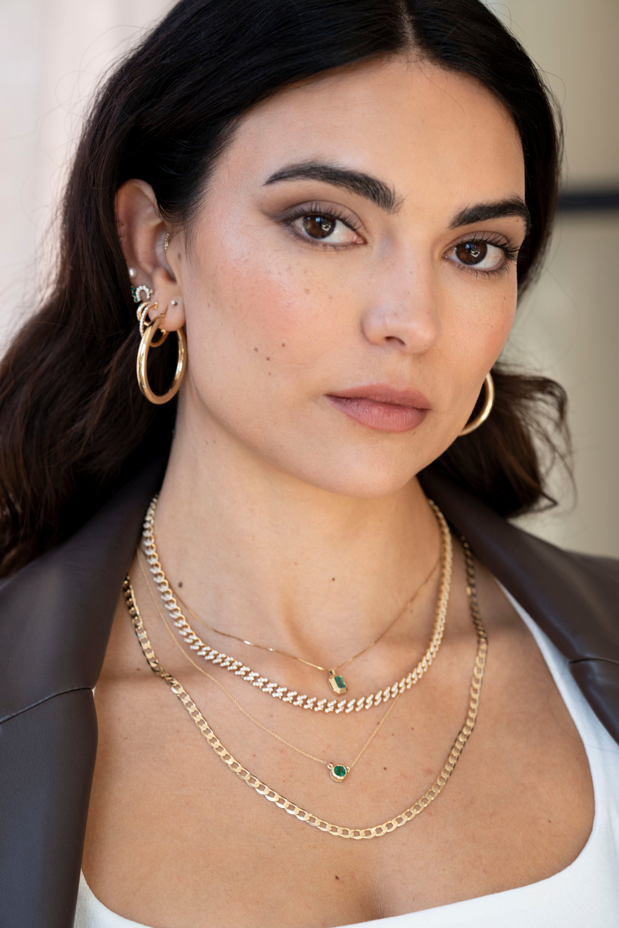 14k Diamond Cuban Link Necklace
