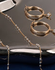 Goddess Crystal Clasp Hoops