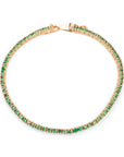 14K Emerald Tennis Bracelet | 3 CTW