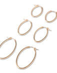 Gold Filled Oval Hoops