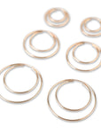 Lightweight gold-filled endless hoops for everyday wear