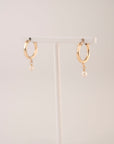 Gold Filled Pearl Clasp Hoops